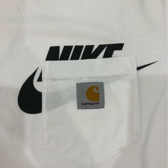 Carhartt Nike White T-shirt Sz L - Picture 2 of 5